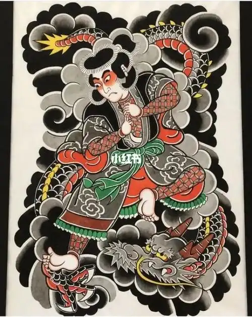 日式老传统满背