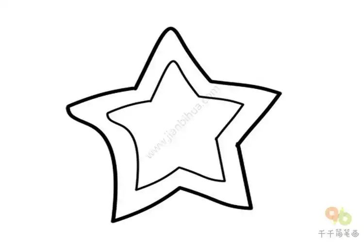 闪烁的星星简笔画五角星简笔画