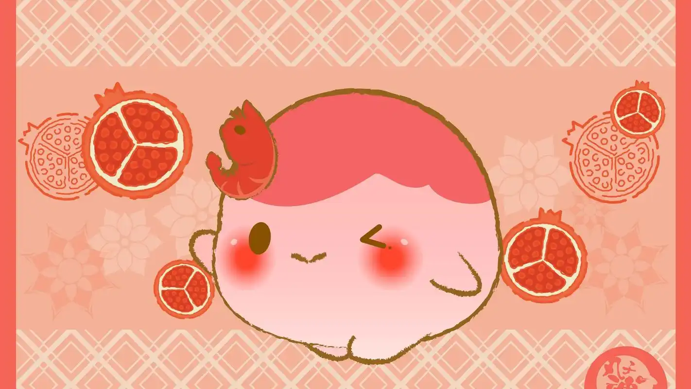 丸子魂水果系列中国风桌面壁纸高清大图预览1920x1080_卡通动漫下载