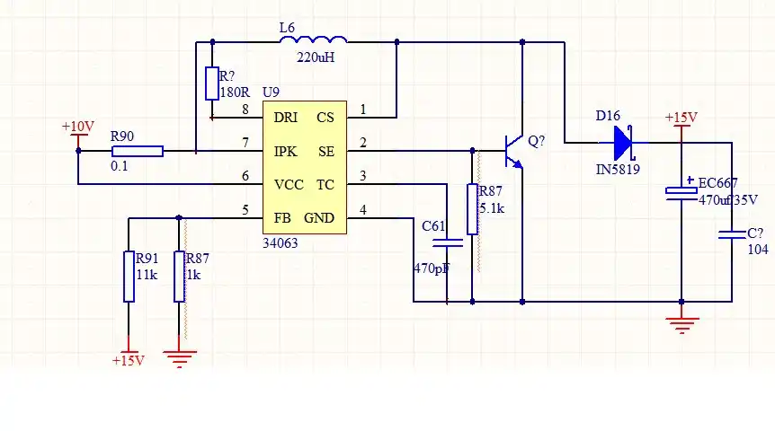 求助34063 boos电路不正常