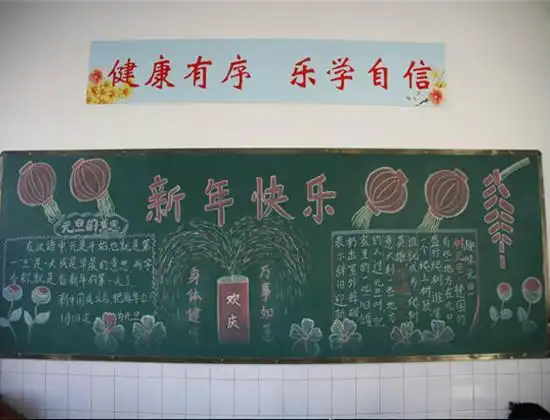 春节黑板报版面设计
