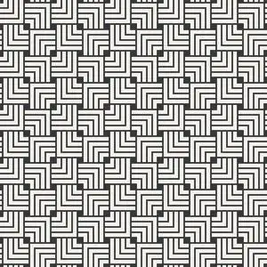 正方形叠加无缝抽象图案单色或两种颜色向量照片