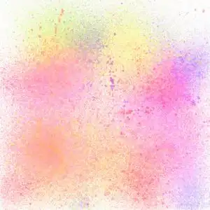 三维插图,三维渲染.在白色背景的彩色喷绘多色3d抽象涂鸦喷绘背景