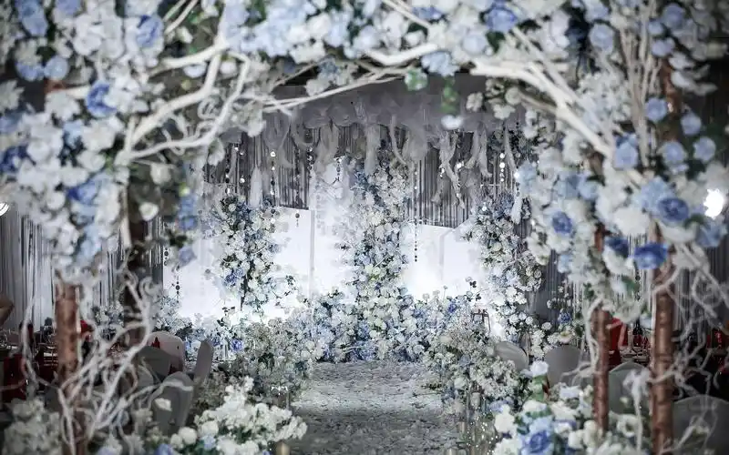 蓝灰色梦幻婚礼【含人员】