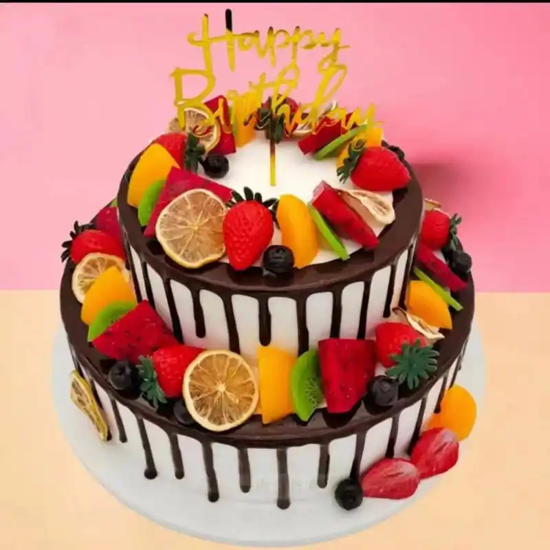 10 12 网更换图片 双层水果蛋糕 hd1 @镇宁金苹果蛋 - 抖音