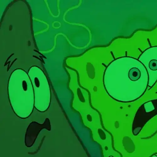 海绵宝宝头像绿色控