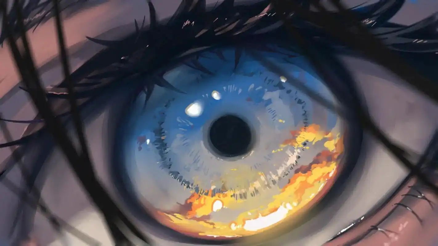 眼睛 #星空 #动漫  - 抖音