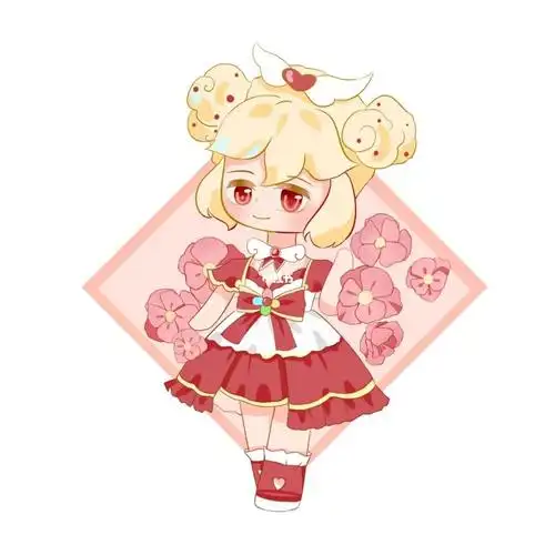 尝试了q版人物#q版人物 #小花仙