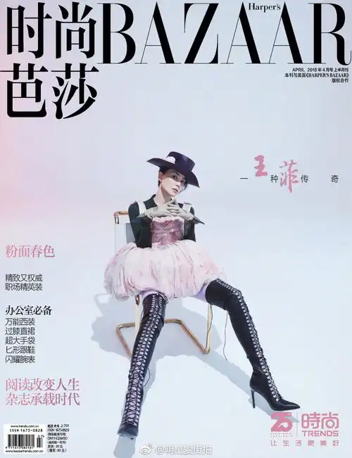王菲时尚芭莎个性封面大片