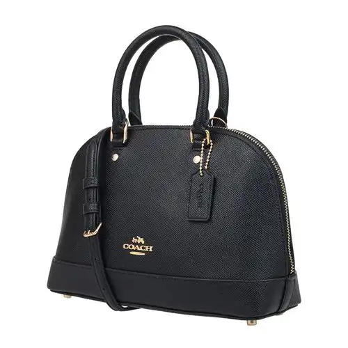 蔻驰coach奢侈品奥莱款女士手提包时尚单肩手提贝壳包粉色皮质27591im