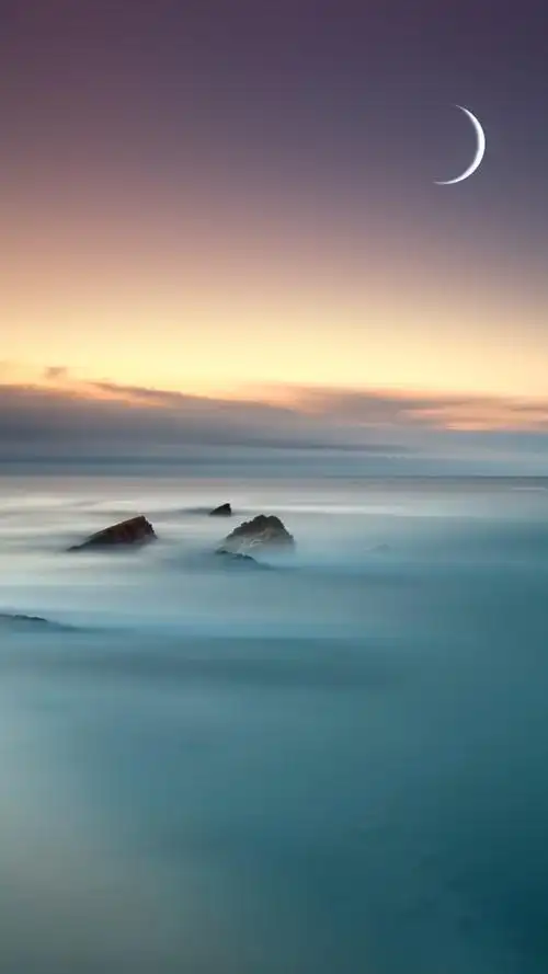 淡色风景唯美h5背景