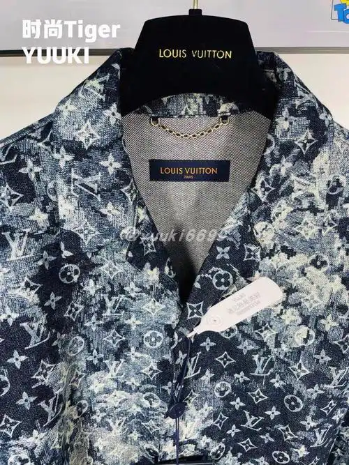 路易威登lv衣服男士字母印花logo短袖t恤衬衫