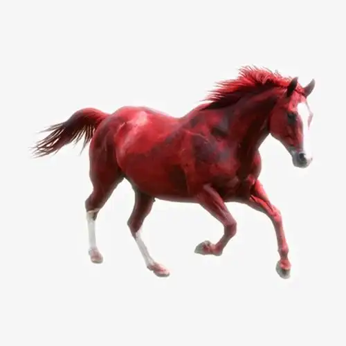 手绘奔腾的骏马插画