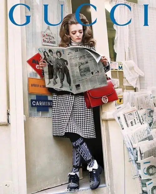 gucci fw 2019时尚大片,杂志感复古造型,时髦的都市丽人.