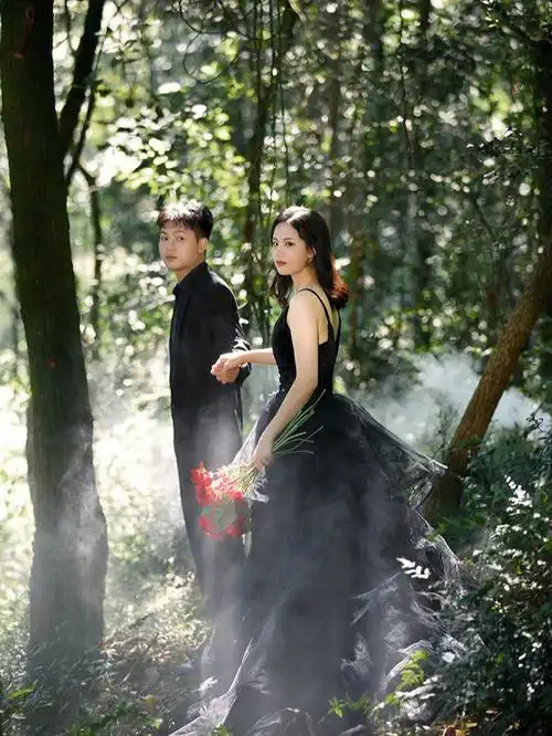 森林系婚纱照