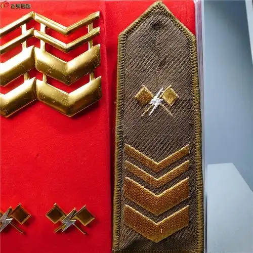 【国军通信兵三级军士长军衔领花257 d170】 - 布比第257期回流古钱币