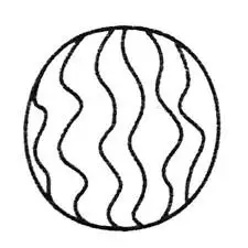 西瓜简笔画大全及画法步骤,图片,简笔画-学笔画