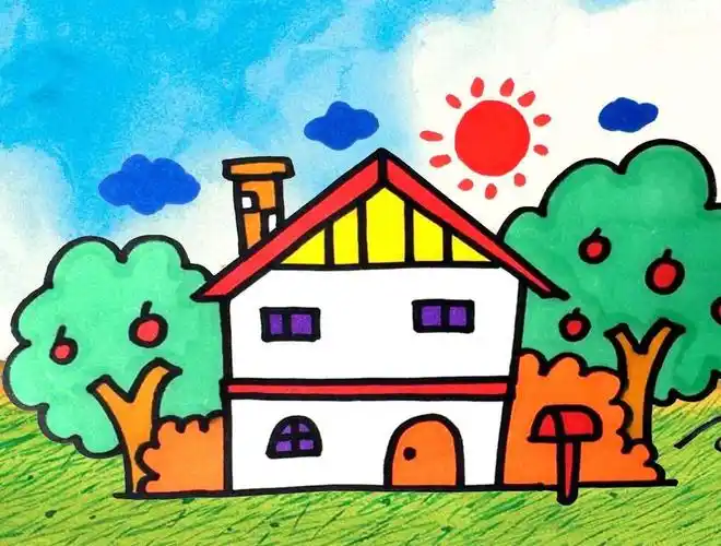 美术活动——我的小房子