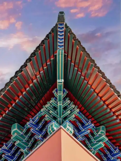建筑隆福寺中国建筑对称之美