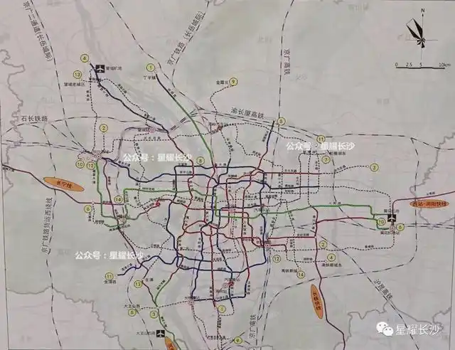 长沙2030年地铁规划图