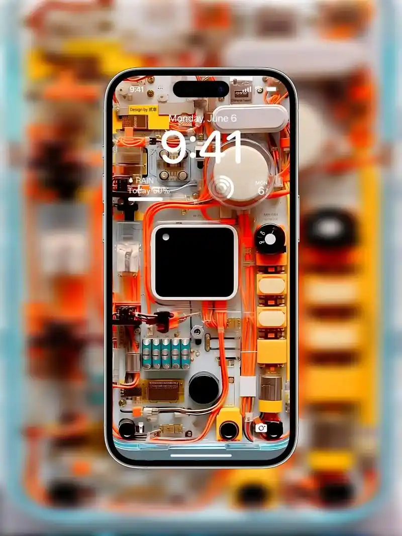 原创壁纸|中国芯透明电路芯片,遥遥领先.#手机锁屏 #手机墙 - 抖音