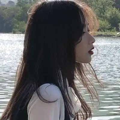 长发清新女生头像侧脸高清好看的侧脸头像女生清新自然长发图片