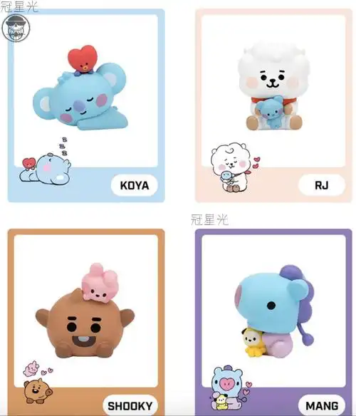 新春好礼防弹少年团玩偶bt21小伙伴baby系列bts公仔玩偶摆件防弹少年