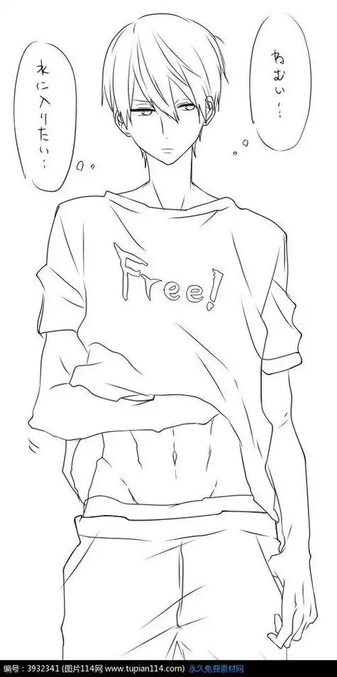 动漫男简笔画动漫男简笔画简单