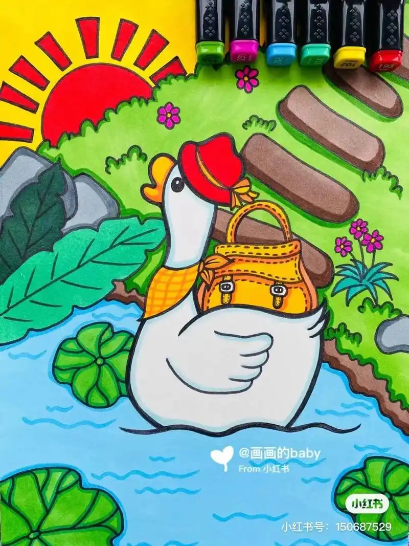 儿童画美术考级绘画素材,"教科书"级别神作,错过就很难找到,来收藏!