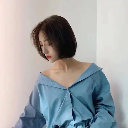 2021流行免打理网红一刀切短发100款