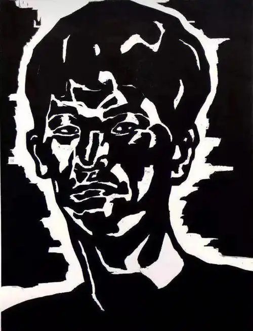 过程中刀与木的接触带来了无数惊喜#版画  #黑白木刻  #艺术  #万物皆