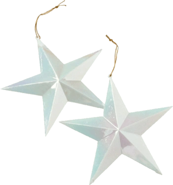 白色镂空五角星