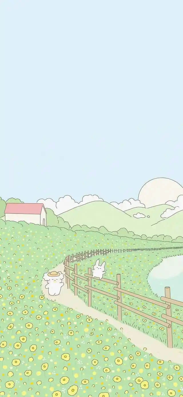 超级治愈的夏日小清新插画壁纸