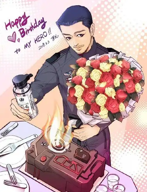 吴京生日:粉丝化身绘画大师送生日贺图,"角色"贺图获谢楠点赞