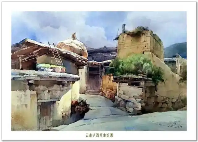 天天漫画网水彩画家刘永健透过岁月的目光