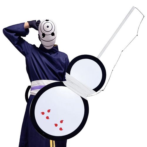 隆仁福火影忍者宇智波斑带土团扇晓组织阿飞扇子武器周边道具带