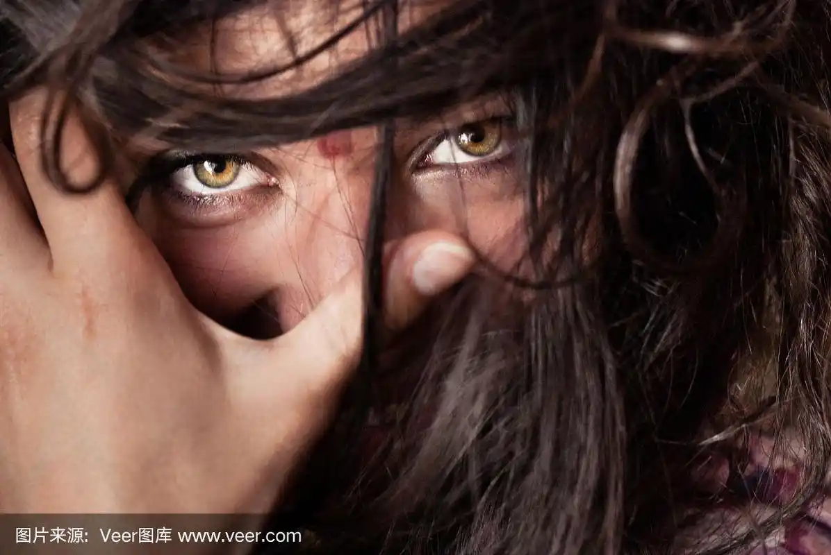 一个有着凶猛眼睛的女人的肖像