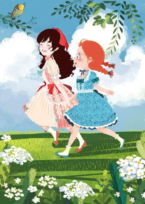 给凯叔家画的《绿山墙的安妮》插图