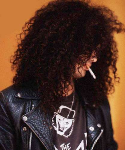 帽子假发男嘻哈歌手发型日常头型小卷朋克吉他摇滚风长卷发高温丝