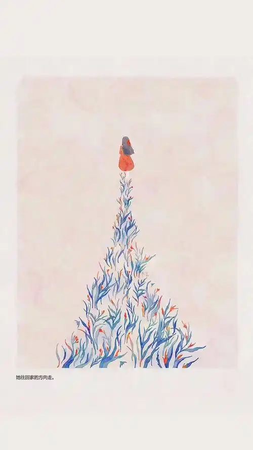 森系插画,高清图片,手机锁屏桌面-壁纸族