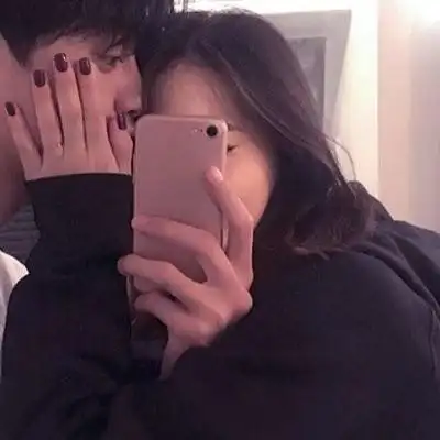 手机霸气挡脸情侣头像