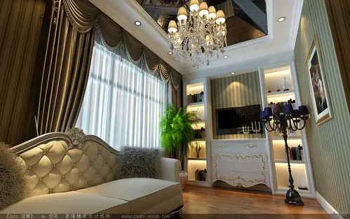 欧式 别墅 书房图片来自用户2746953981在【高清】豪装300平别墅欧式