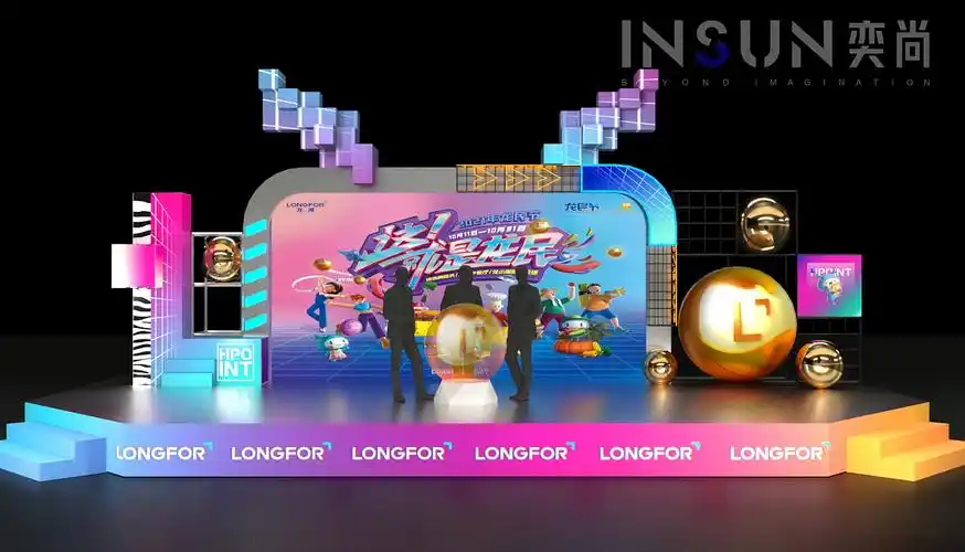 龙湖龙民节商场小舞台设计