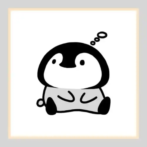 momo企鹅表情包发呆