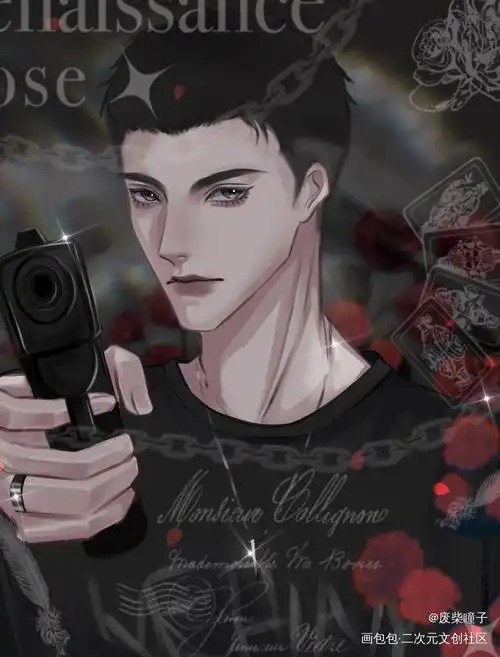 便装小鱼_小白杨188男团俞风城绘画作品