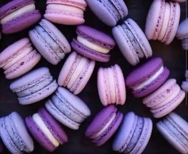 紫色系马卡龙,舍不得入口家居用品宁静淡泊的紫色风光摄影大自然的