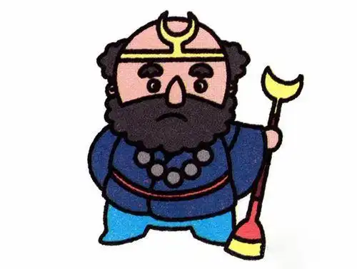 西游记沙和尚简笔画彩色