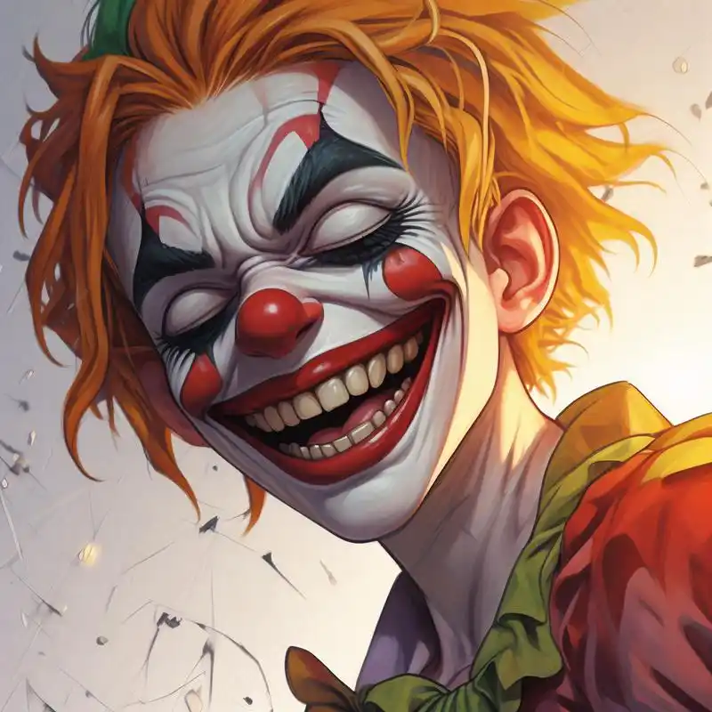 87 小丑的诡异微笑头像 94 探索小丑的内心世界,从这些头像中感受