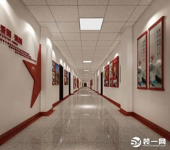 走廊文化设计方案效果图