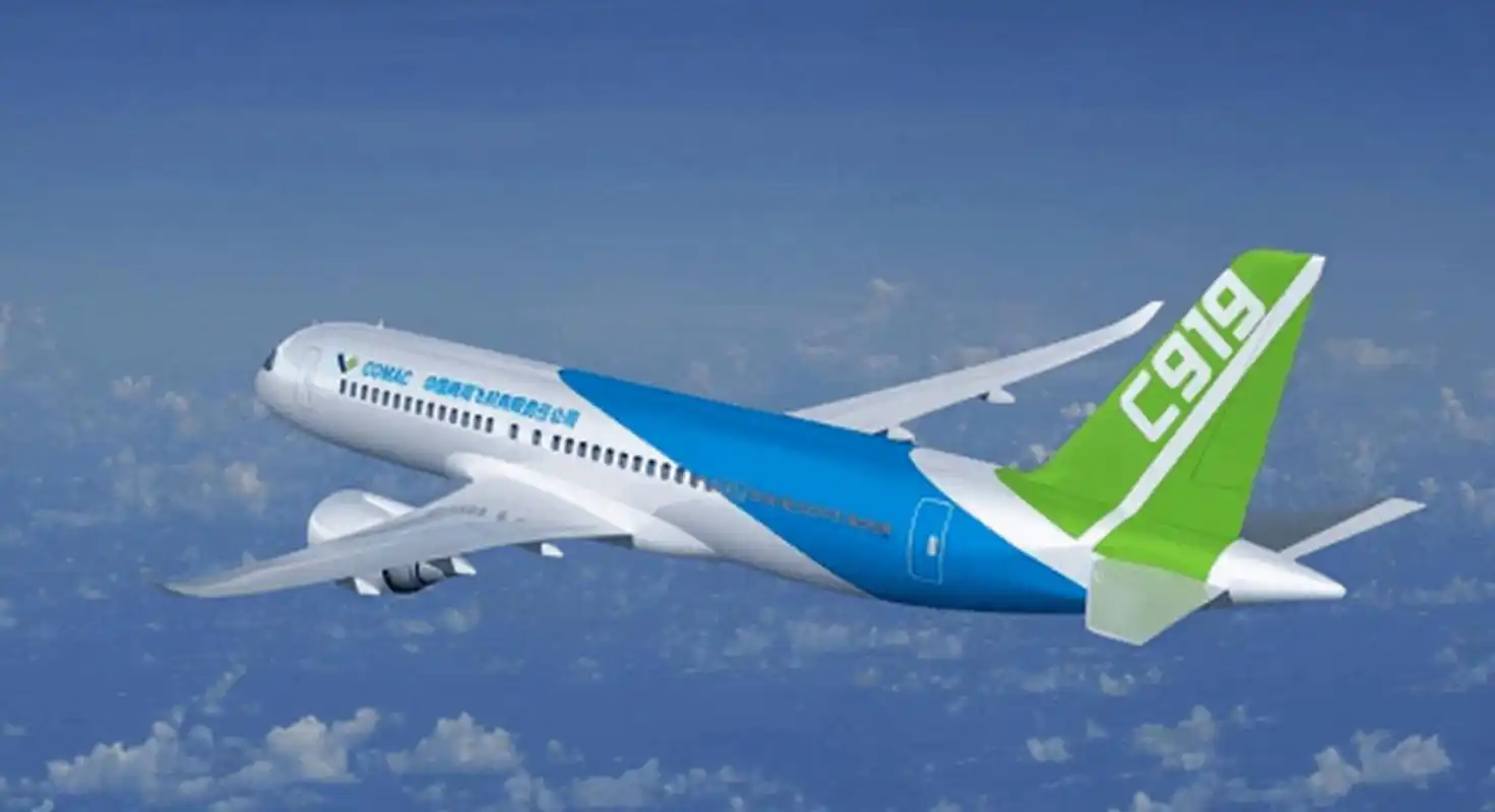 中国商用大飞机c919即将迎来商业首飞,5/28日上午10:45   c919大飞机